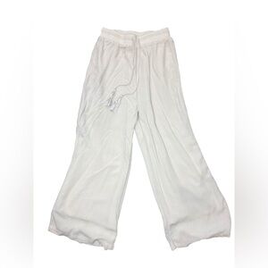 Lulu’s off white drawstring wide leg pants